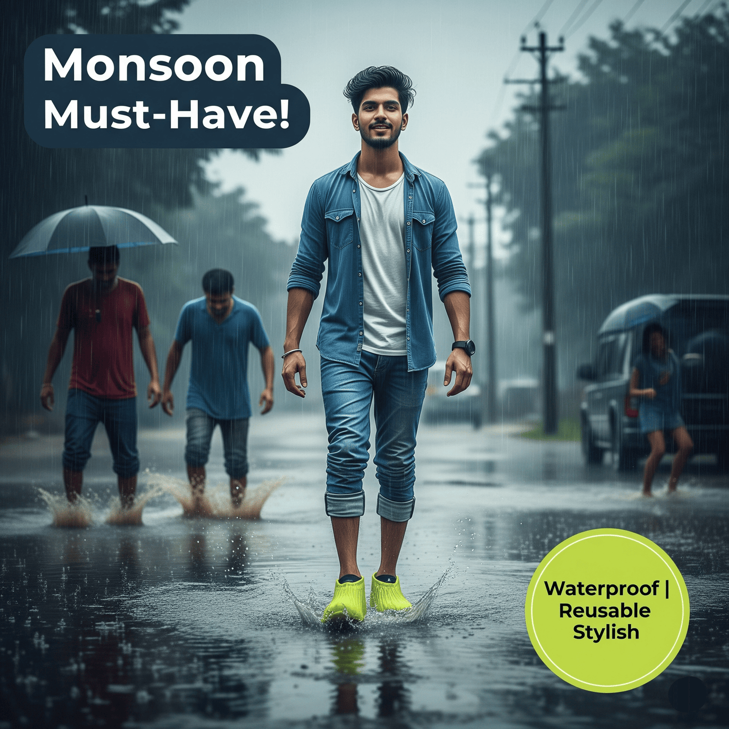 Waterproof Silicone Shoe Covers !